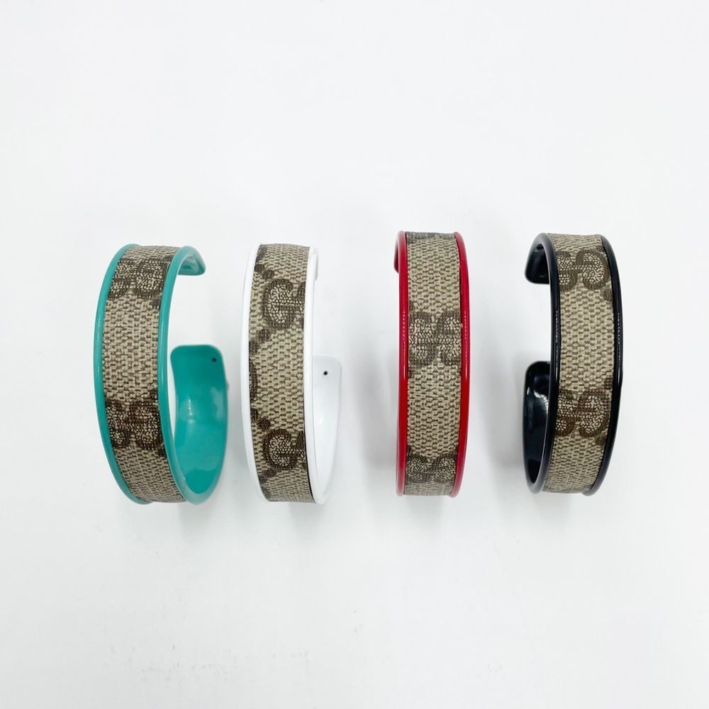 Gucci GG Monogram Cuff Bangle - Picture 10 of 11